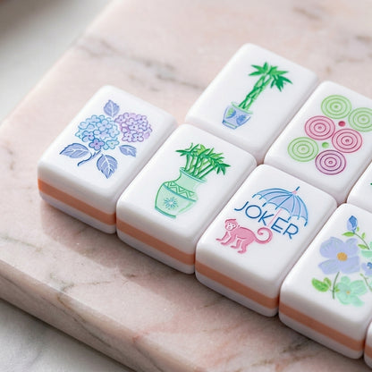 The Garden Party Set — 160-Piece Pastel Botanical Mahjong