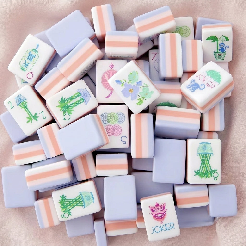 The Garden Party Set — 160-Piece Pastel Botanical Mahjong