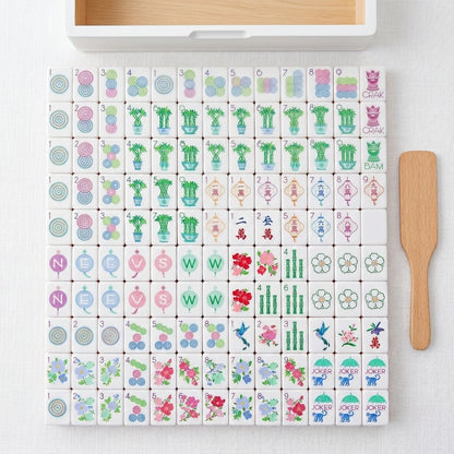The Garden Party Set — 160-Piece Pastel Botanical Mahjong