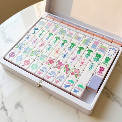 The Garden Party Set — 160-Piece Pastel Botanical Mahjong