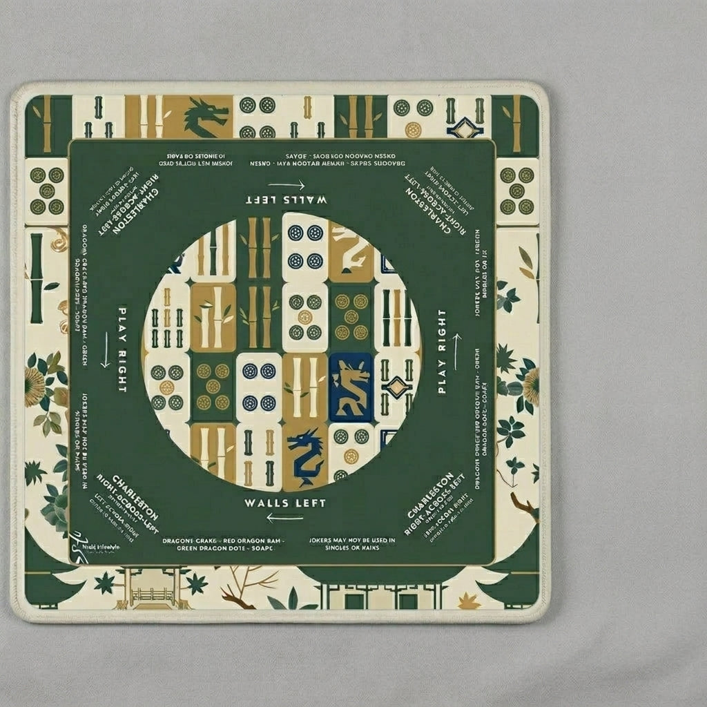 The Emerald Botanical Mahjong Mat — A Quieter Table, All Your Own