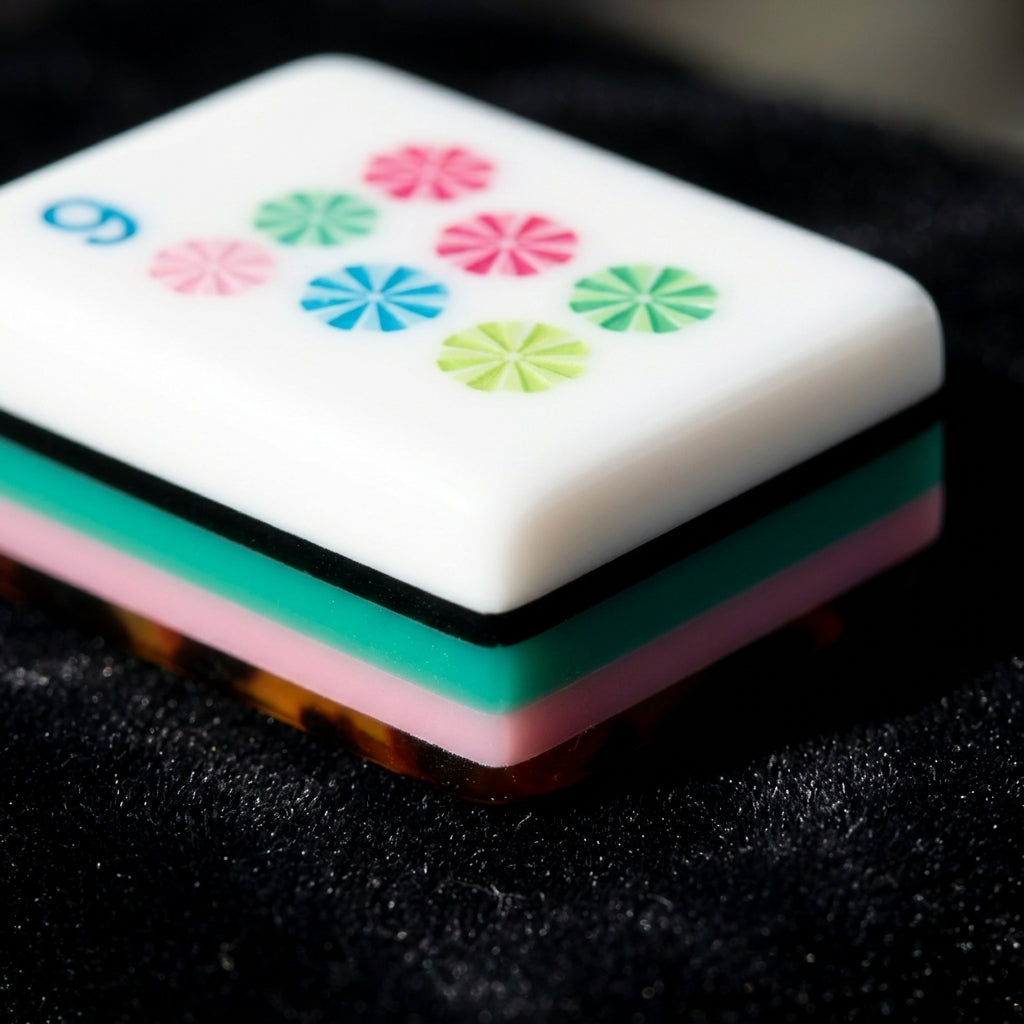 Stripe & Tortoise — 160-Piece Bold Luxury Mahjong Set for the Player Who Plays in Color