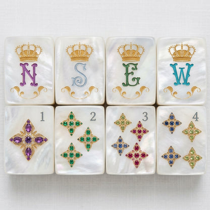 Mother-of-Pearl & Gold Mahjong — 160 Tiles