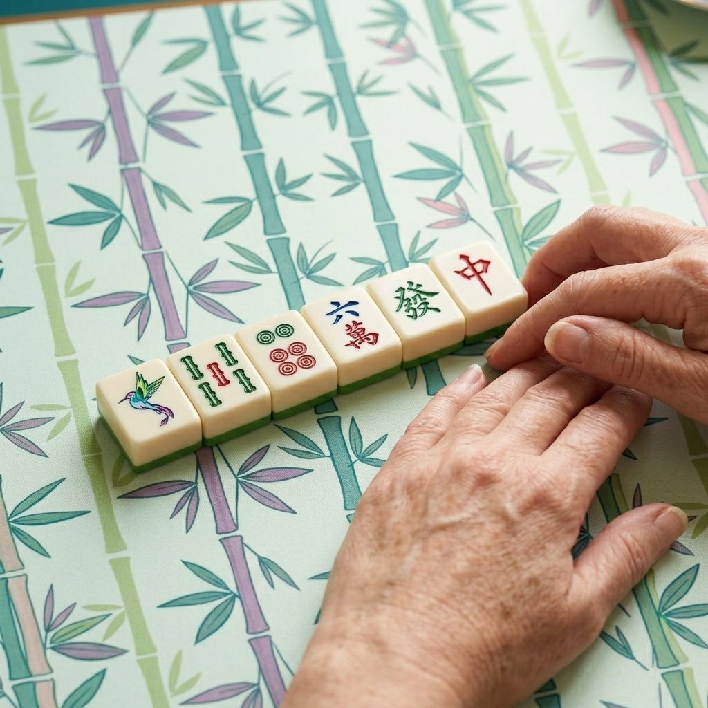 The Bamboo Grove Mahjong Mat — A True Roll-Up That Lies Perfectly Flat