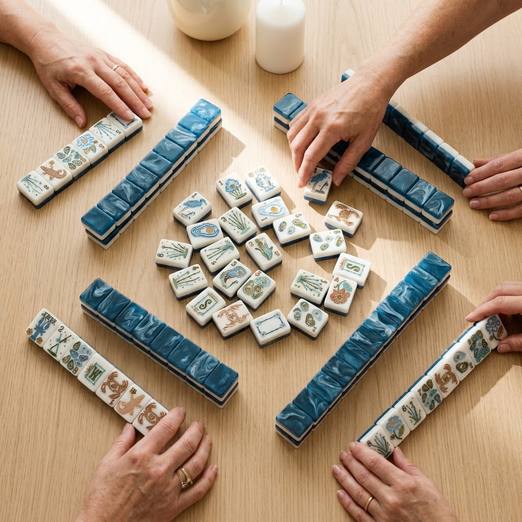 A game in progress, four players