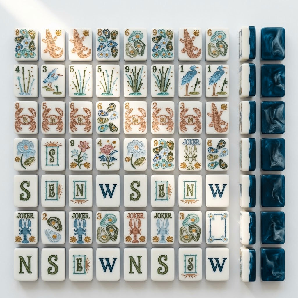 Full set laid out as a specification chart