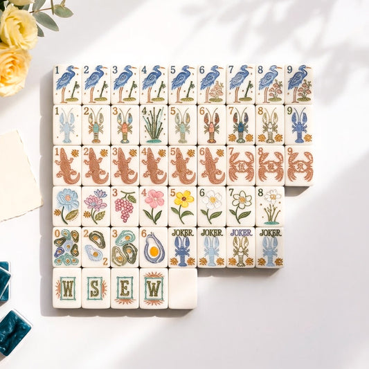 Marsh & Pearl mahjong set, full 160-tile set