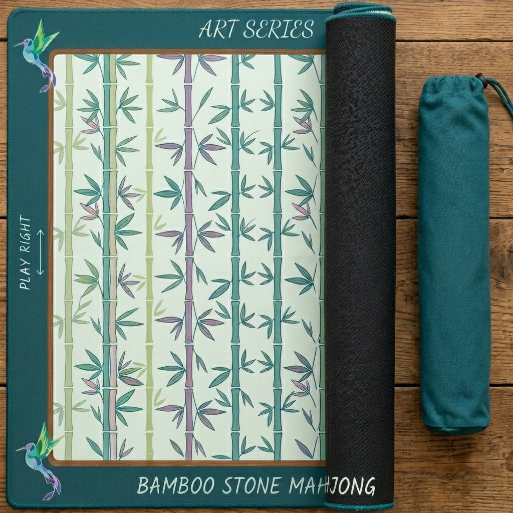 The Bamboo Grove Mahjong Mat — A True Roll-Up That Lies Perfectly Flat