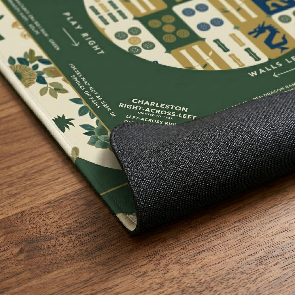 The Emerald Botanical Mahjong Mat — A Quieter Table, All Your Own