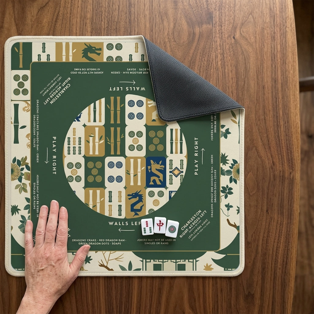 The Emerald Botanical Mahjong Mat — A Quieter Table, All Your Own