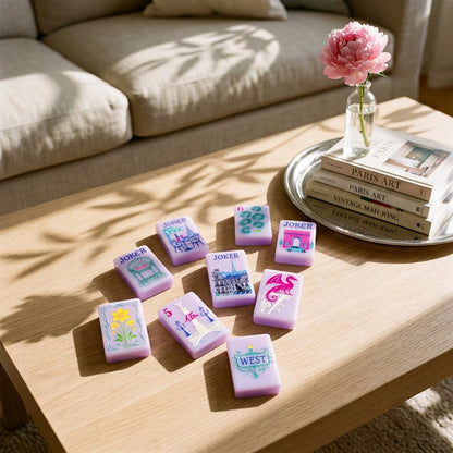 Paris in Bloom mahjong — sunroom lifestyle