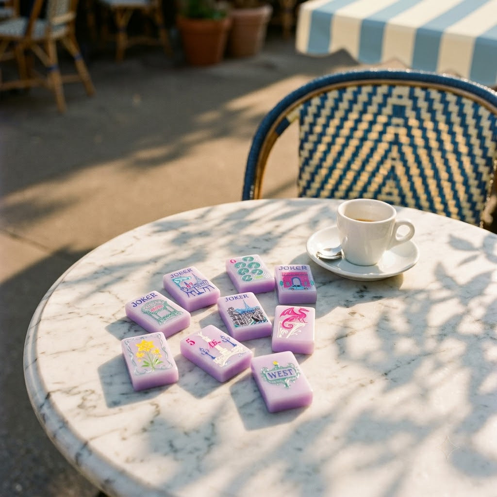 Paris in Bloom mahjong — living room lifestyle