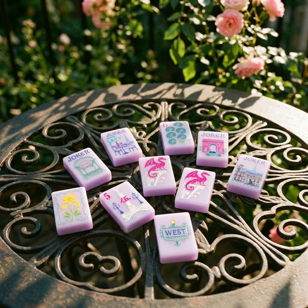 Paris in Bloom mahjong — Parisian cafe