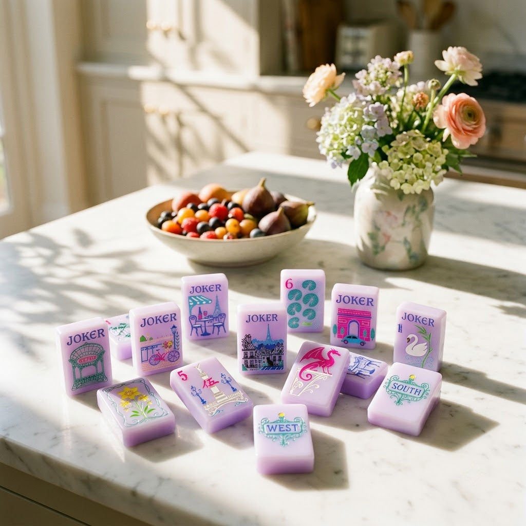 Paris in Bloom mahjong — garden terrace