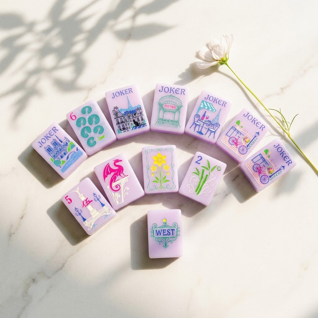 Paris in Bloom mahjong — color palette beauty