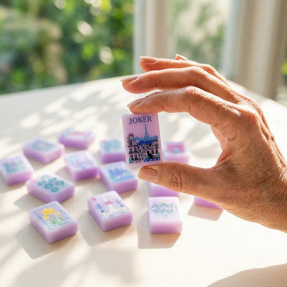 Paris in Bloom mahjong — stacked thickness