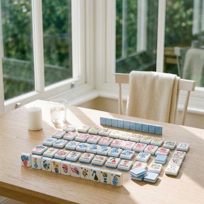 Set on a sunroom table