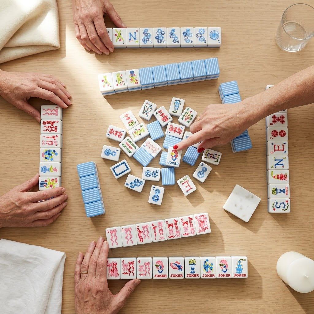 A game in progress, four players