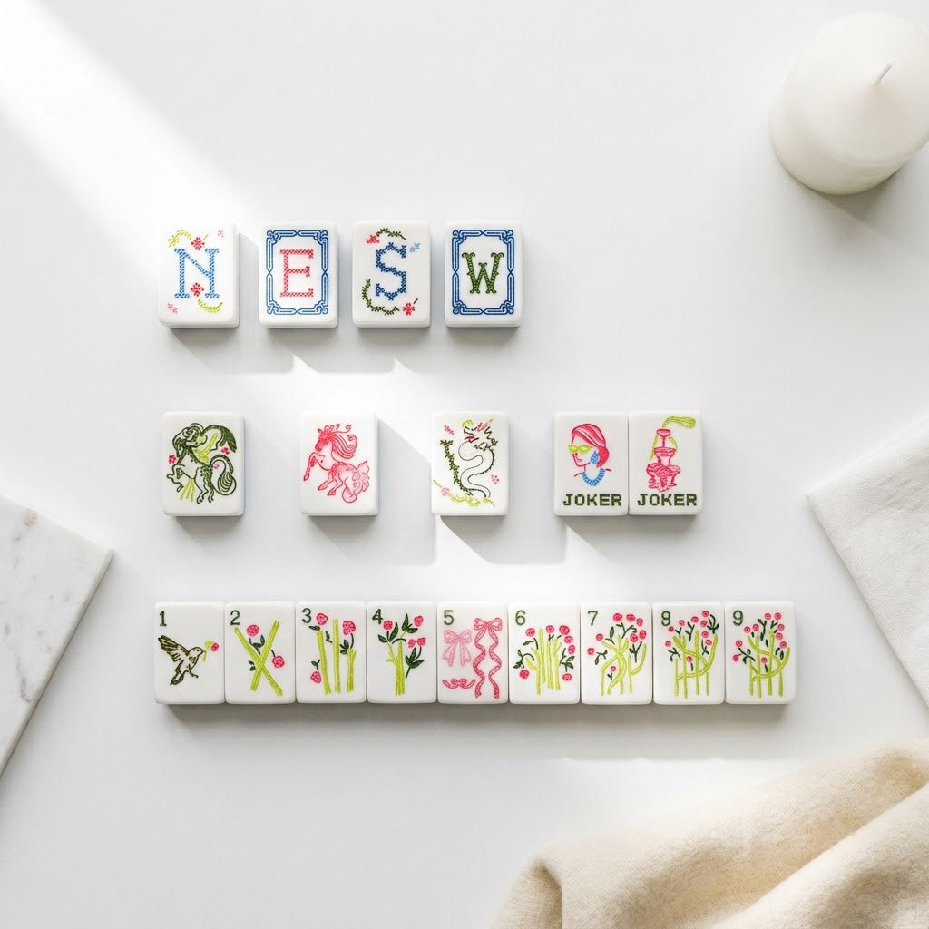 Winds, dragons and flower tiles