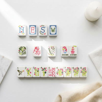 Winds, dragons and flower tiles