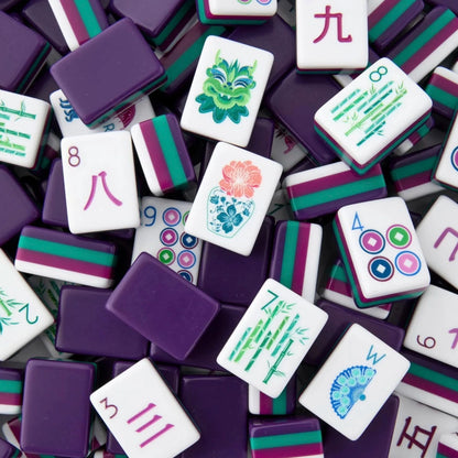 Luxury Grape Floral Mahjong Set
