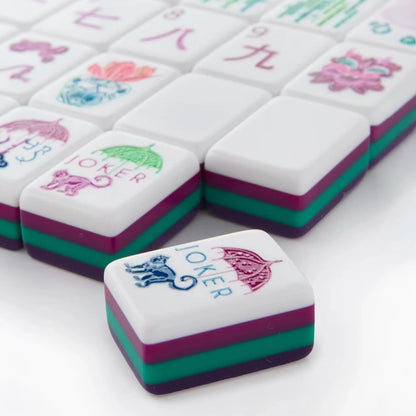 Luxury Grape Floral Mahjong Set