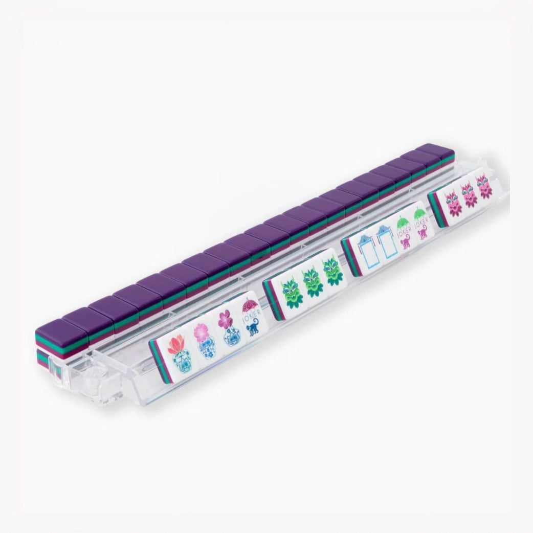Luxury Grape Floral Mahjong Set
