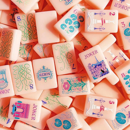 Luxury Pastel Floral Mahjong Set