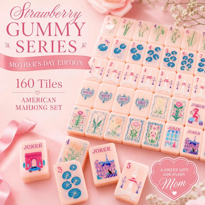 Luxury Pastel Floral Mahjong Set