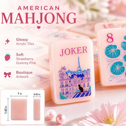 Luxury Pastel Floral Mahjong Set