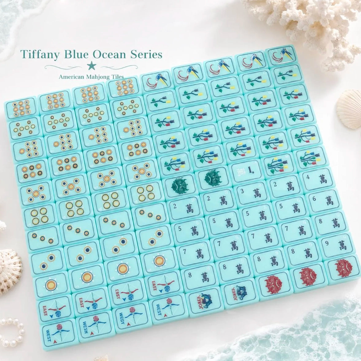 Luxury Ocean Mahjong Tile Set