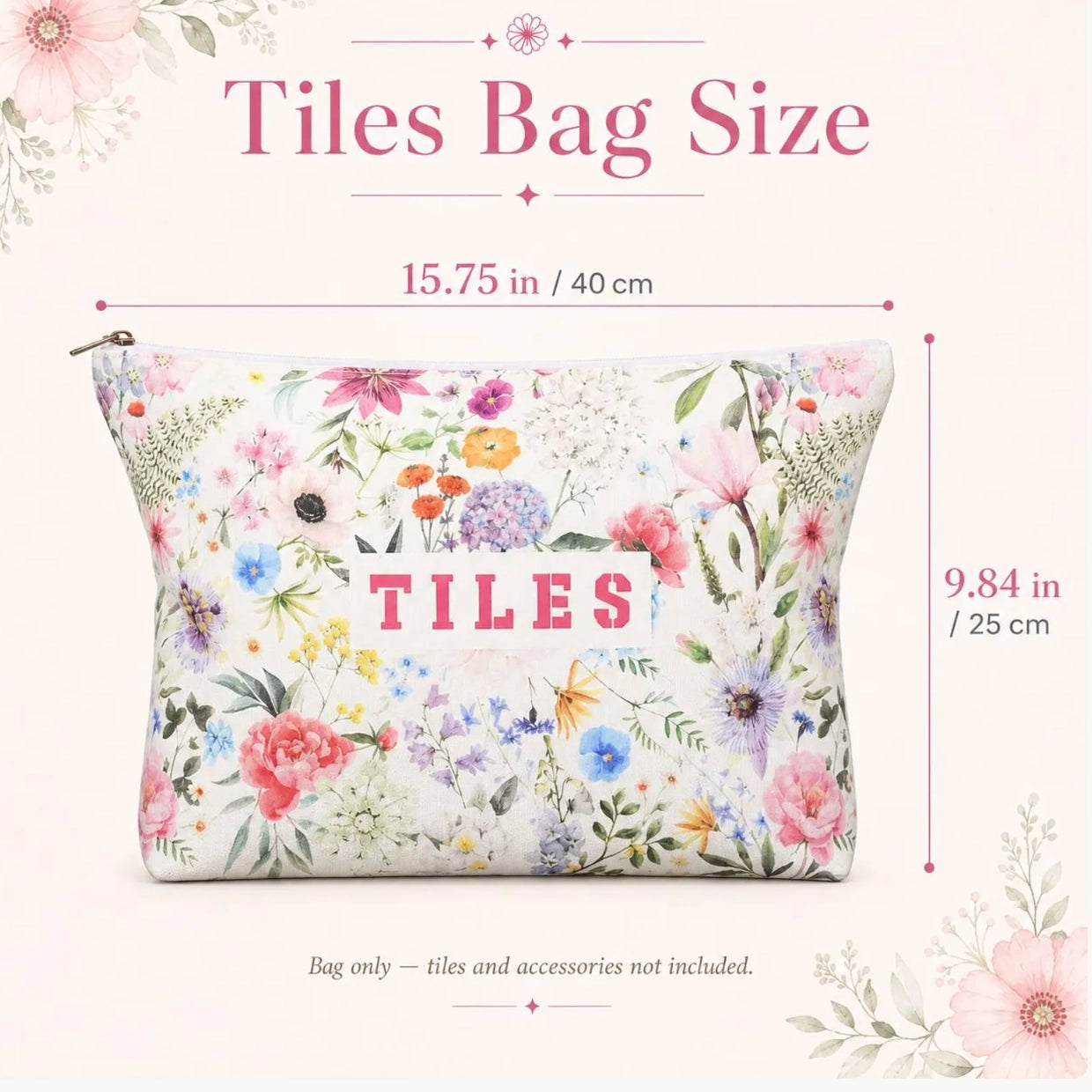 Floral Mahjong Travel Bag — Set