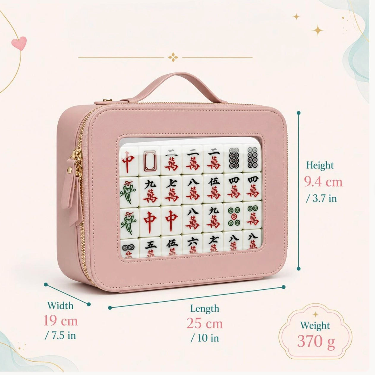 Clear Window Mahjong Case — Carry