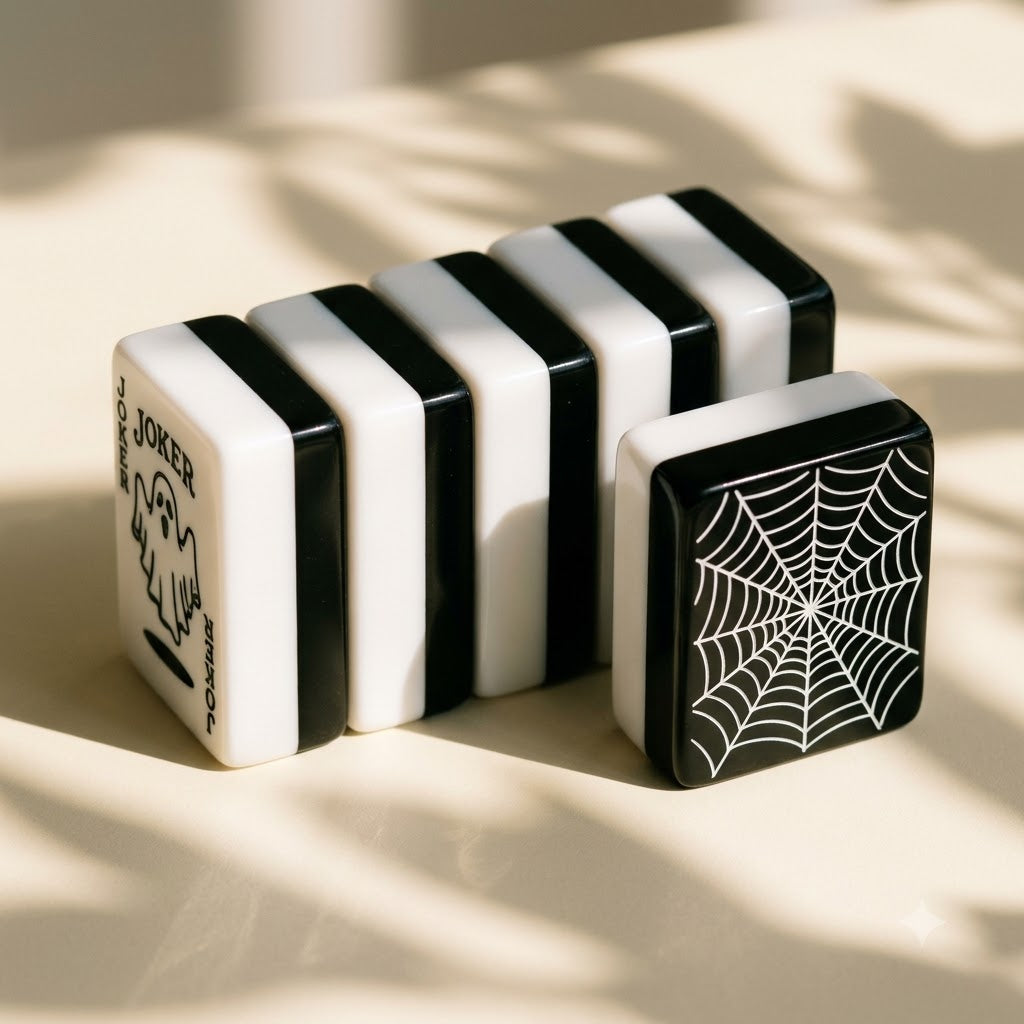 Macro of the two-layer tile edge — white above, black below