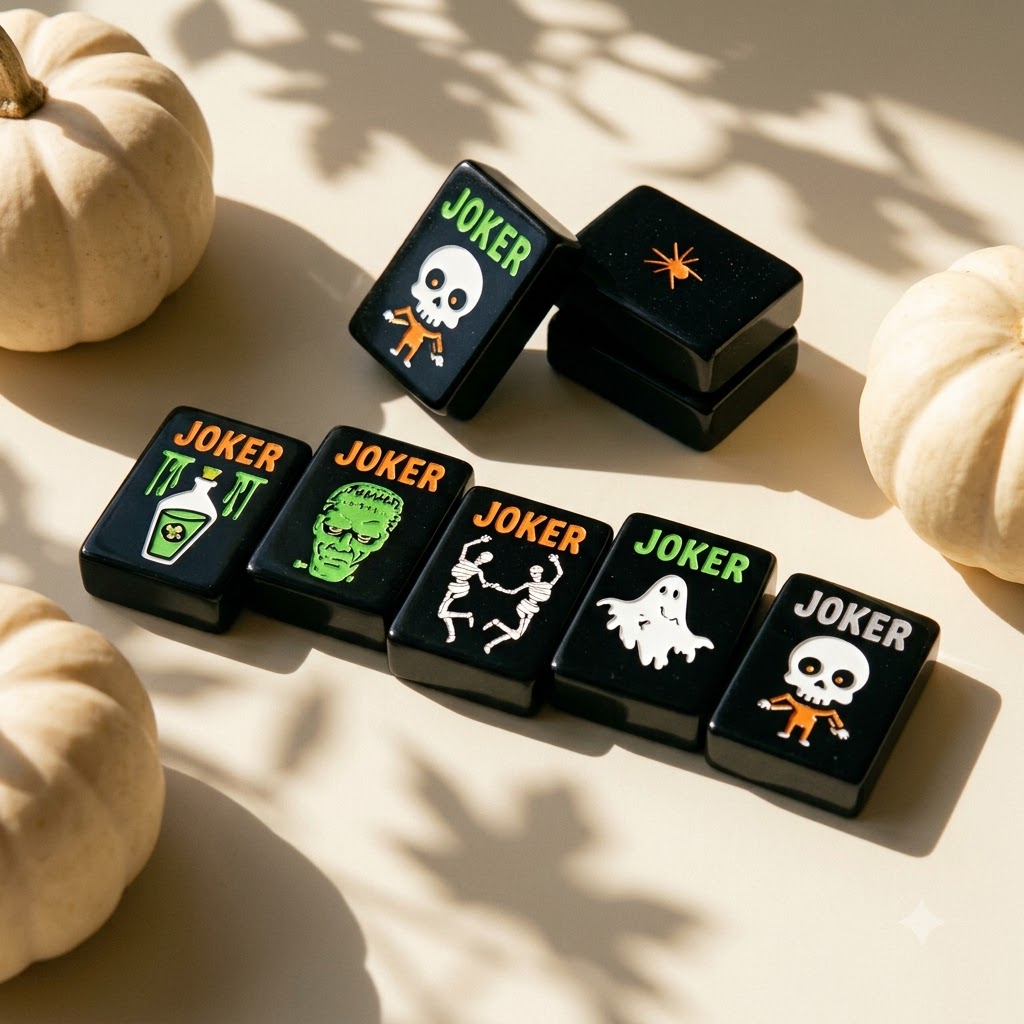 Row of Joker tiles, a different monster on each