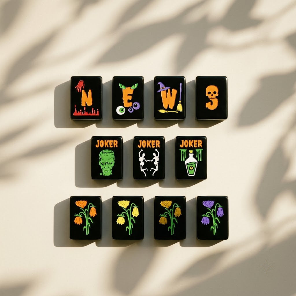 Wind tiles, dragon tiles and the hand-drawn flower tiles