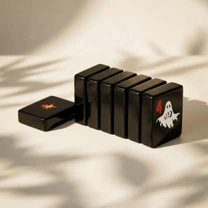 Macro of the polished black edge and the thick tile depth