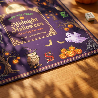 Witching Hour Halloween Mahjong Mat — Roll-Up