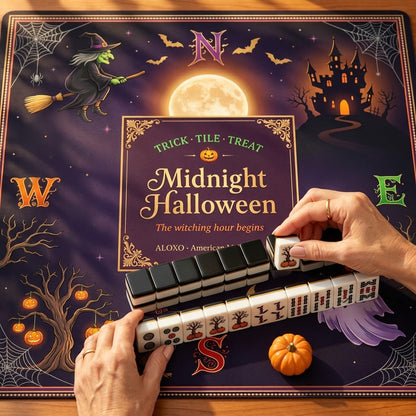 Witching Hour Halloween Mahjong Mat — Roll-Up