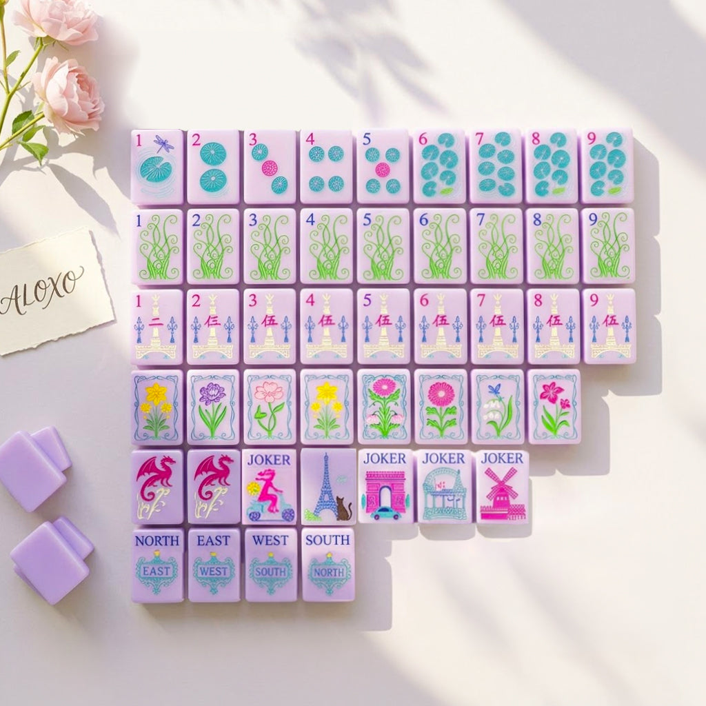 Paris in Bloom Mahjong Set — 160 Tiles