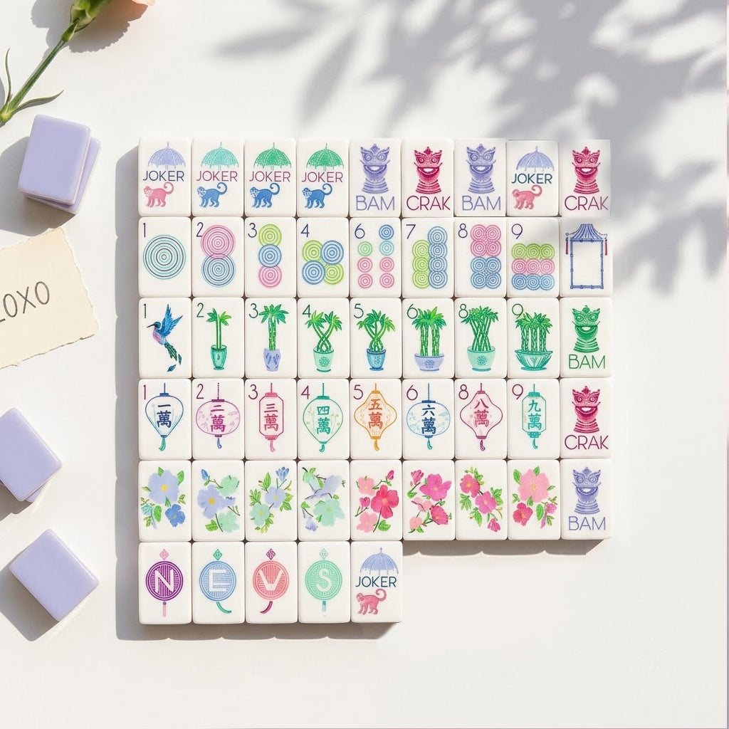 Garden Party Mahjong Set — 160 Tiles