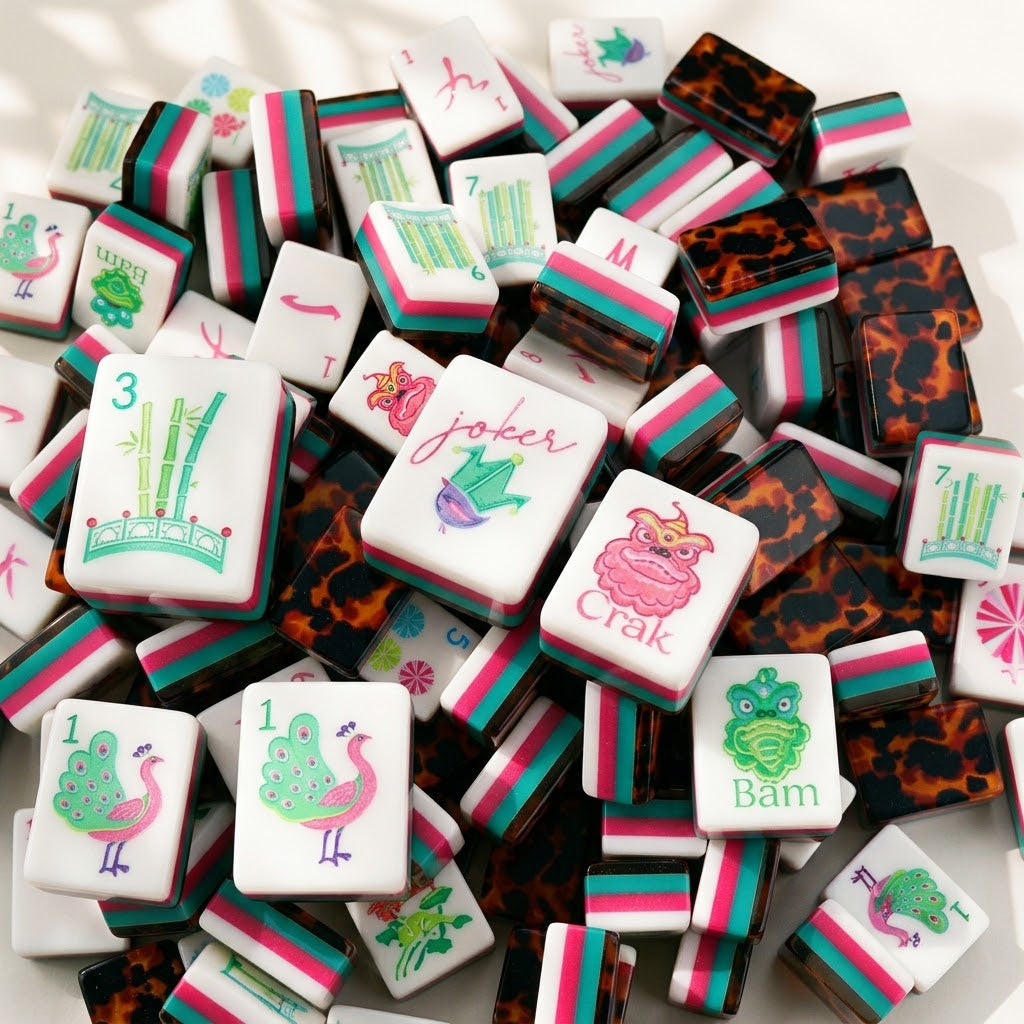 Stripe & Tortoise Mahjong — 160 Tiles