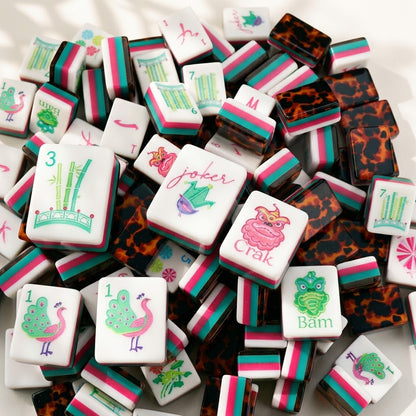 Stripe & Tortoise Mahjong — 160 Tiles