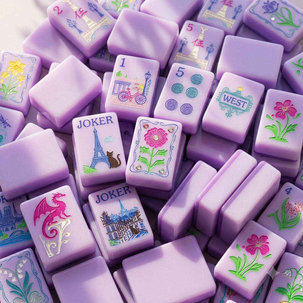 Paris in Bloom Mahjong Set — 160 Tiles