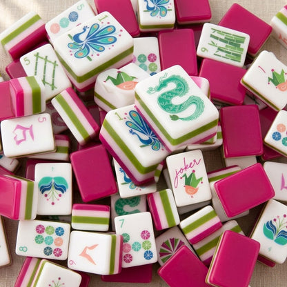 Sorbet Hot Pink Mahjong — 160 Tiles