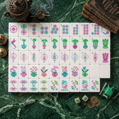 Emerald Green Luxury American Mahjong Set — 160 NMJL-Ready Tiles
