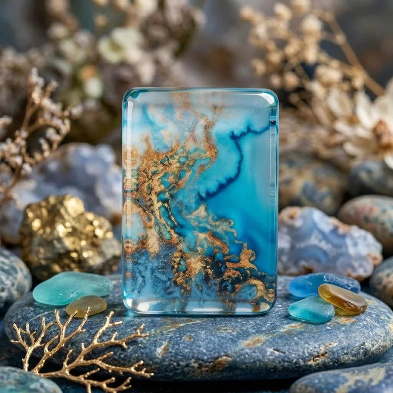 Ocean Blue Mermaid Luxury American Mahjong Set — 160 NMJL-Ready Tiles